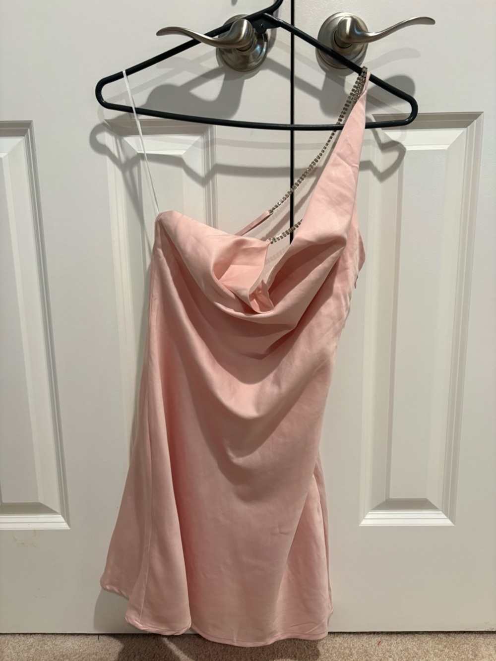 NWT Princess Polly Pale Pink Cowl Neck Mini Dress - Picture 2 of 8